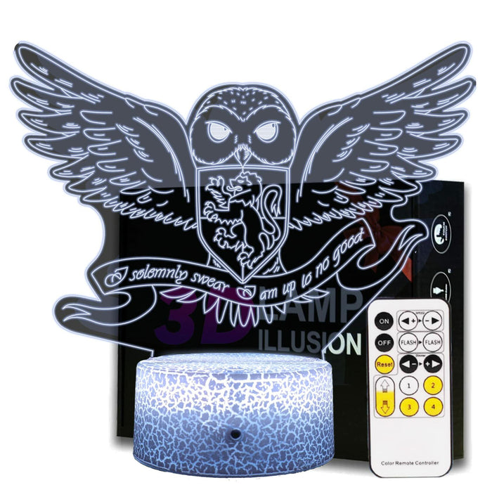 QIANFUN Hedwig Owl Night Light, Niglt Light for Harry Fans (Hedwig) by Deal US