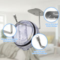 Nuorest 2 Pack Tumbler Lid Organizer Hook Under Cabinet Space Saving by Deal US