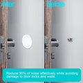 56 pcs Clear Self Adhesive Door Stoppers Set Wall Protectors 1.57x0.33" by Deal US