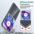 Sucnakp Clear TPU Case for Motorola Razr+ 2024 with TPU Bumper – YKL Clear by Deal US