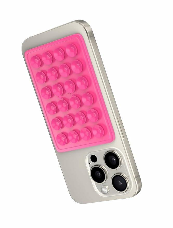 YIGO MASTER Silicone Suction Cups Phone Grip Rose Red Durable Adhesive by Deal US