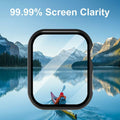 2-Pack 44mm Case w/ Screen Protector for Apple Watch SE/6/5/4 – Black & Clear by Deal US