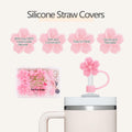 Sloworld 4PCS Straw Covers for Stanley 30/40oz + 2PCS J Letter Charms by Deal US
