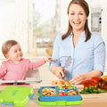 HiYZ Kids Bento Lunch Box 5 Compartments Leak-Proof BPA-Free Ages 3-7 by Deal US