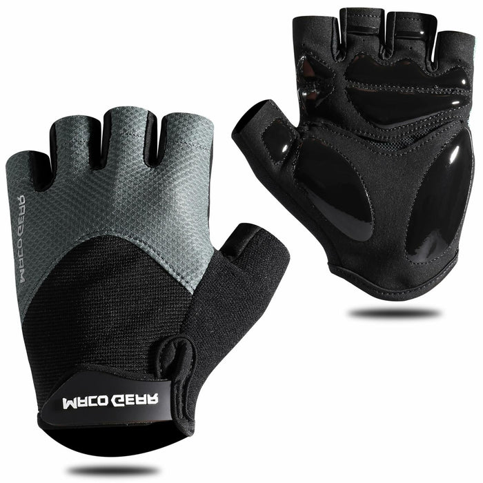 WTACTFUL Half Finger Cycling Gloves for Men/Women – Workout & Biking, Black L by Deal US