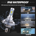 GKmow 2PCS H4 LED Fog Lights – 4000LM CREE, 3570 2SMD, White, Universal Fit by Deal US