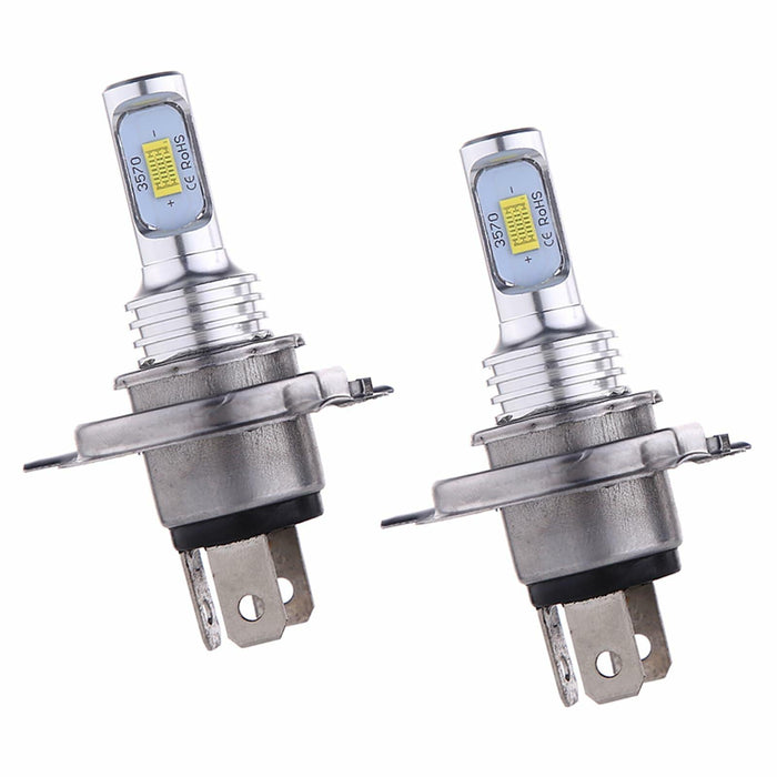 GKmow 2PCS H4 LED Fog Lights – 4000LM CREE, 3570 2SMD, White, Universal Fit by Deal US