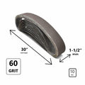 Specialty Diamond HPG60 1.5x30in Sanding Belt 60 Grit Aluminum Oxide New by Deal US