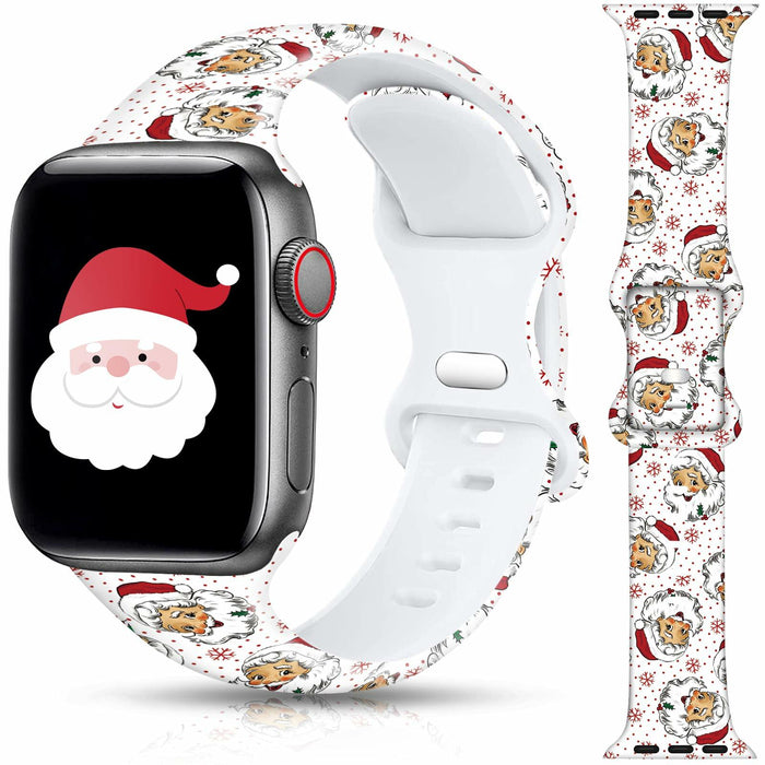Holiday Watch Band for Apple Watch – Xmas/Halloween, All Sizes, Series 3–10 by Deal US