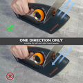 5-in-1 Adjustable Knife Sharpener for Kitchen & Scissors Ergonomic Design by Deal US