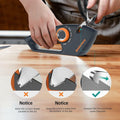 5-in-1 Adjustable Knife Sharpener for Kitchen & Scissors Ergonomic Design by Deal US