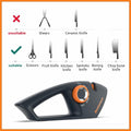 5-in-1 Adjustable Knife Sharpener for Kitchen & Scissors Ergonomic Design by Deal US
