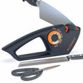 5-in-1 Adjustable Knife Sharpener for Kitchen & Scissors Ergonomic Design by Deal US