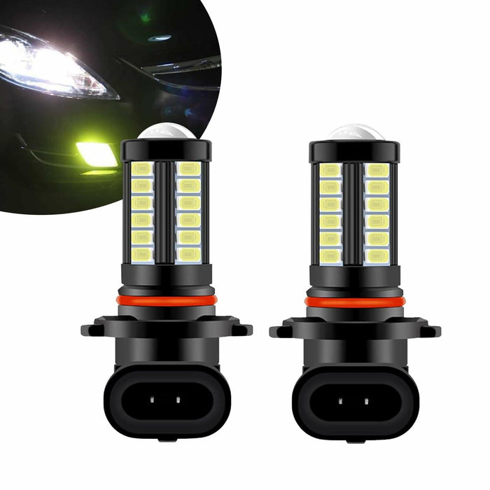 GKmow 2-Pack 9006 LED Fog Light Bulbs 6500K White 2800 Lumens Super Bright by Deal US