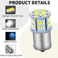 Nowkont 2-Pack LED Turn Brake Lights 12V White #1157 Universal Waterproof by Deal US