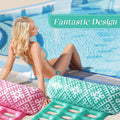 2 Pack Adult 4-in-1 Pool Floats, Inflatable Multi-Purpose Pool Floaties by Deal US