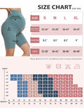 Purplepig Maternity Shorts with Pockets 8" Cyan Small Soft Over Belly by Deal US