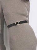 CR Womens Leather Belt 1.3" Reversible 2 Colors Casual Jeans Dress by Deal US