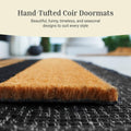 THEODORE MAGNUS 1 Count Fall Coir Non-Slip Outdoor Door Mat Welcome by Deal US