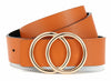 CR Womens Leather Belt 1.3" Reversible Casual Jeans Dress