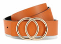 CR Womens Leather Belt 1.3" Reversible Casual Jeans Dress by Deal US