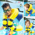 Jioqoti Kids Swim Vest Adjustable Buckle Yellow 30-50 lbs Size L by Deal US