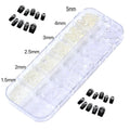 Nail Art Pearls Flatback Charms Mixed Sizes Gold Silver White - 2 Boxes by Deal US