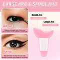 3Pcs Pink Silicone Eyeliner Stencils & Brushes Reusable Makeup Tools by Deal US