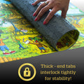 GERJATO Cats & Dogs USA Map Puzzle 1000pc with Poster & Saver Sheets by Deal US