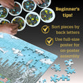 GERJATO Cats & Dogs USA Map Puzzle 1000pc with Poster & Saver Sheets by Deal US