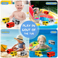 Car Bath Toys Mold Free No Hole for Infants 6-12 Months Toddler Toy by Deal US