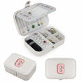 Parima Medium Jewelry Box Travel Organizer Mini Case White Initial G by Deal US