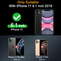 Milomdoi iPhone 11 Screen & Camera Protector 4 Pack, Tempered Glass by Deal US