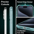 CHAOFEnG iPhone 15 Pro Case 360° Rotatable Stand Magnetic Teal Green by Deal US