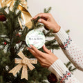XKDOUS 2024 1st Christmas Mr & Mrs Ceramic Ornament Wedding Gift by Deal US