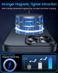 KissCall Magnetic Ring Stand Case for iPhone 16 Pro Max Translucent Matte by Deal US