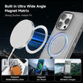 Vongong iPhone 16 Pro Max Gray Magnetic Case Drop-Proof with 360° Ring Stand by Deal US