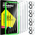 Milomdoi iPhone 11 Screen & Camera Protector 4 Pack, Tempered Glass by Deal US