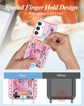 Shorogyt Samsung S24 Crossbody Case with Wristlet Strap, Dog, New by Deal US