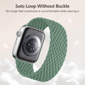 Rubinom Braided Solo Loop Nylon Strap for Apple Watch 38-49mm Stretchy Elastic by Deal US