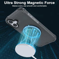 FUGTBLESS iPhone 16 Case 6.1" Translucent Magnetic O-Ring 360° Stand by Deal US