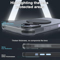 FUGTBLESS iPhone 16 Case 6.1" Translucent Magnetic O-Ring 360° Stand by Deal US