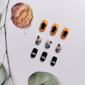 24Pcs Square Medium Press On Nails Halloween Spider Web Design False Nails by Deal US