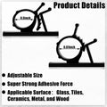 Barydat Cable Clips Black 50pcs Self Adhesive Wire Organizer 1.46x0.72in by Deal US