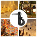 Q Hanger 36Pcs Outdoor String Light Hooks Black Weatherproof Screw-in by Deal US