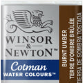 Winsor & Newton Cotman Watercolor Paint Half Pan Burnt Umber 1/2 Pan by Deal US