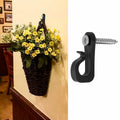 Q Hanger 36Pcs Outdoor String Light Hooks Black Weatherproof Screw-in by Deal US