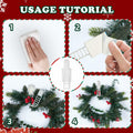 Ziolam 30 PCS Christmas Garland Hangers Adhesive Straps Reusable Stretchable by Deal US