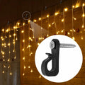 Q Hanger 36Pcs Outdoor String Light Hooks Black Weatherproof Screw-in by Deal US