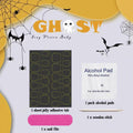 24Pcs Square Medium Press On Nails Halloween Spider Web Design False Nails by Deal US